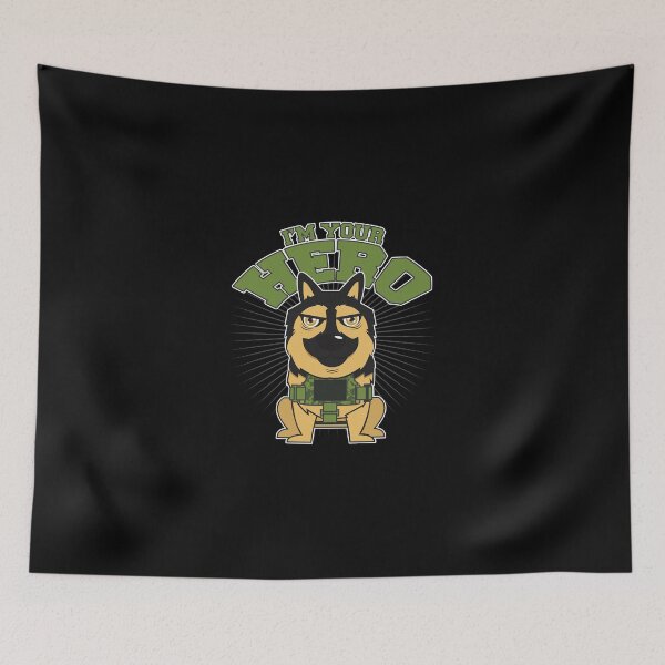 Item preview, German shepherd hero designed and sold by PrHa.