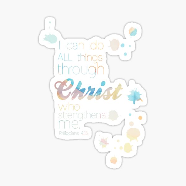 I can do all things Sticker