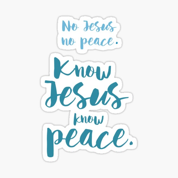 know jesus Sticker