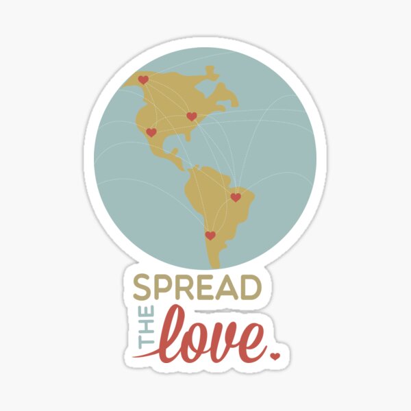 spread the love Sticker