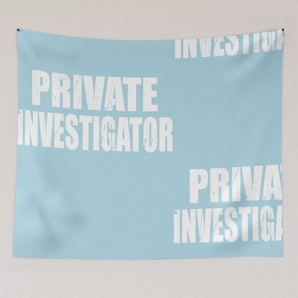 Item preview, Private Investigator T Shirt Halloween Costume Funny Cute Distressed White Print  designed and sold by arcadetoystore.