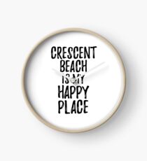 Reloj Crescent Beach Is My Happy Place Nostalgic Traveler Gift Idea Missing Home Souvenir