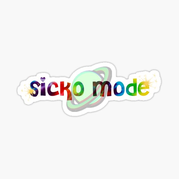 Sicko Stickers Redbubble - roblox radio id for sicko mode