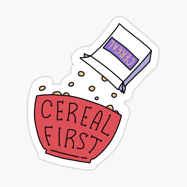 Pour Cereal First Stickers Sticker