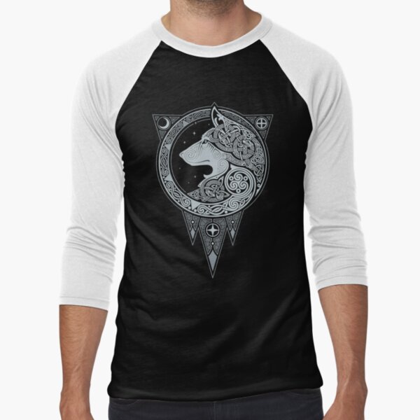 NORSE ULV. SILVER. Baseball ¾ Sleeve T-Shirt