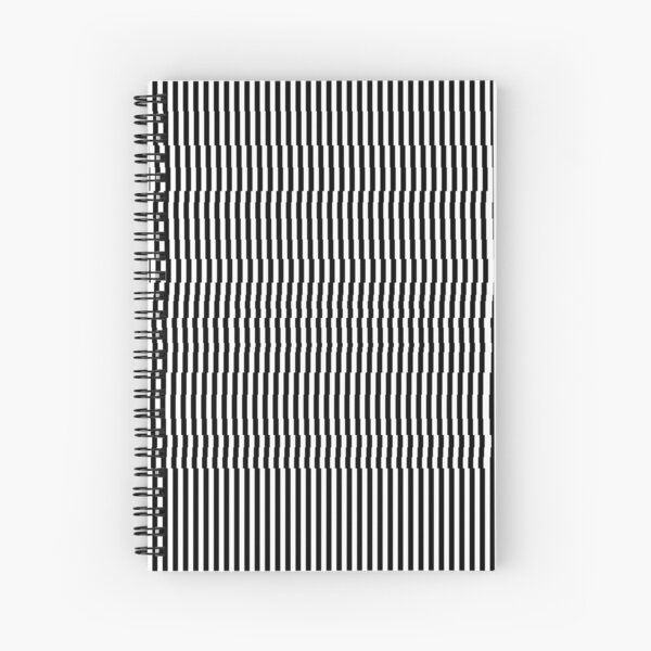 steel, aluminum, abstract, pattern, design, metallic, chrome, corrugated, gray, horizontal, textured Spiral Notebook
