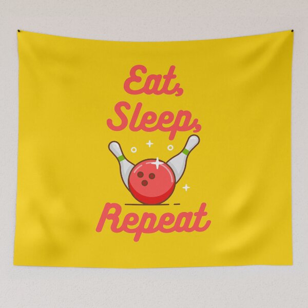 Item preview, Eat, Sleep, Bowling, Repeat designed and sold by cleverties.
