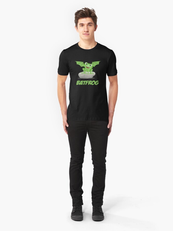 Alternate view of Batfrog Bat Frog CM Kawaii Slim Fit T-Shirt