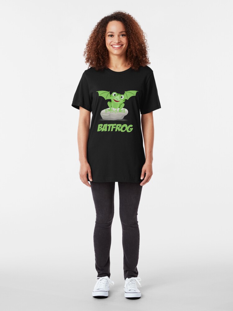 Alternate view of Batfrog Bat Frog CM Kawaii Slim Fit T-Shirt