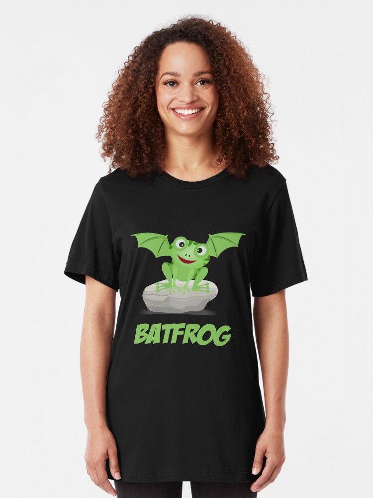Alternate view of Batfrog Bat Frog CM Kawaii Slim Fit T-Shirt