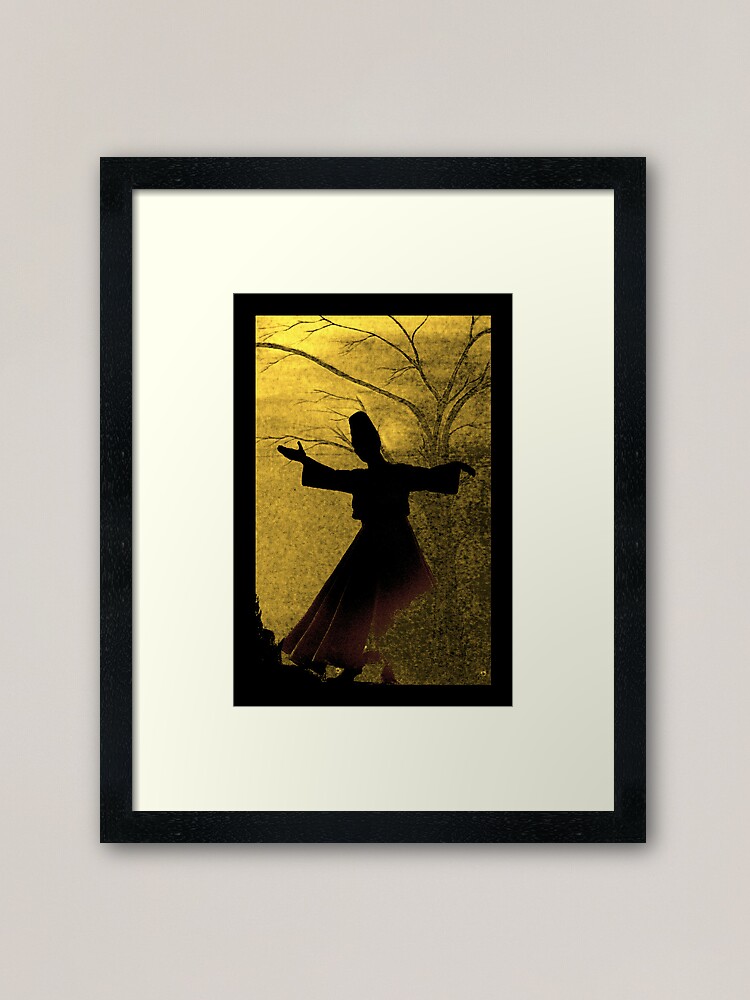 "whirling dervish " Framed Art Print by tulaybasaran | Redbubble