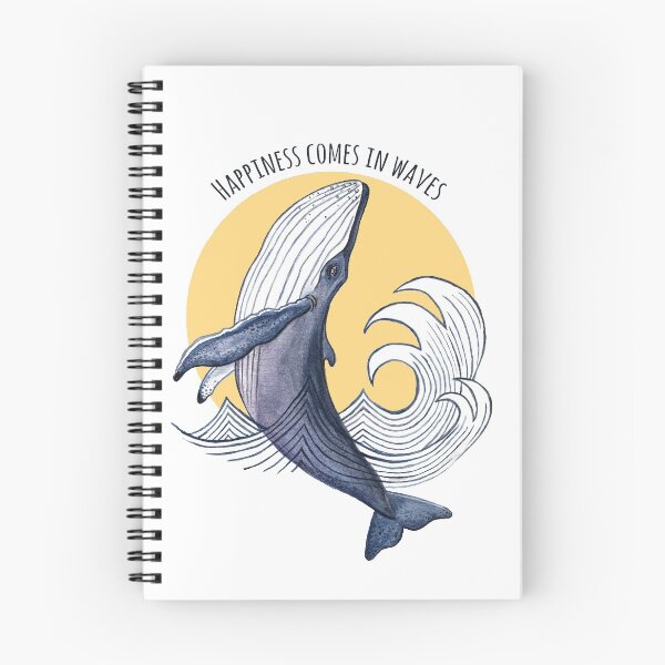 Item preview, Humpback Whale- Happiness comes in waves designed and sold by Nautilus Design Co.