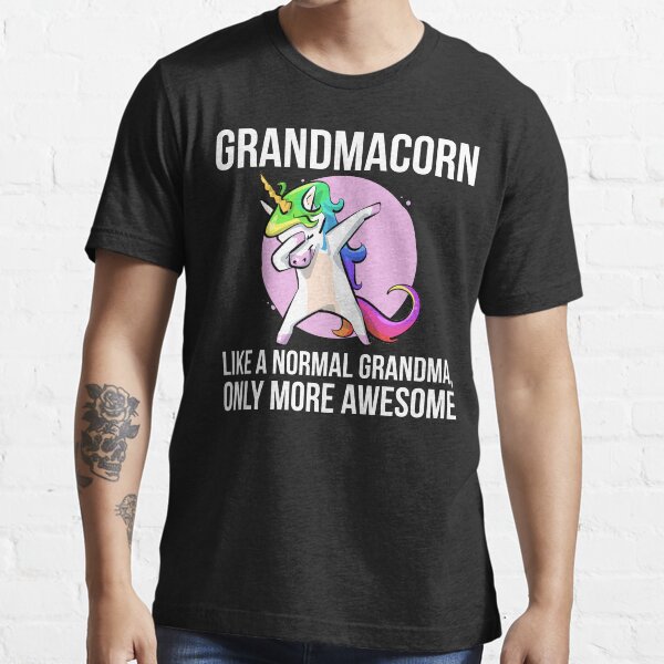 Grandmacorn Grandma Grandmother Unicorn Dabbing Essential T-Shirt