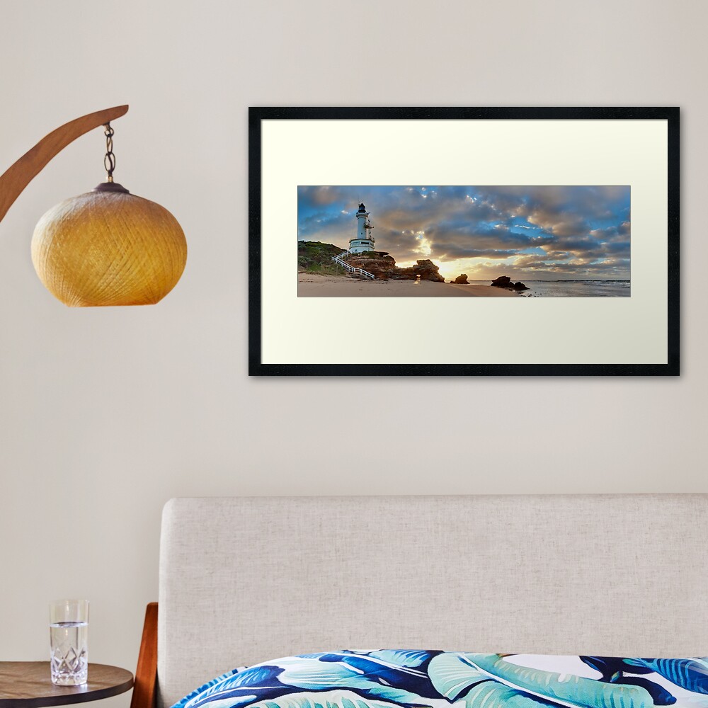 Point Lonsdale Lighthouse Awakens, Australia Framed Art Print