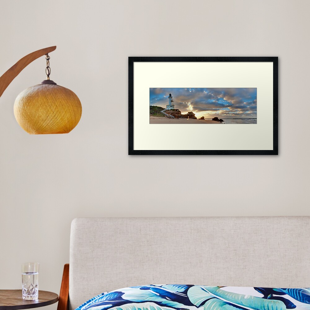 Point Lonsdale Lighthouse Awakens, Australia Framed Art Print