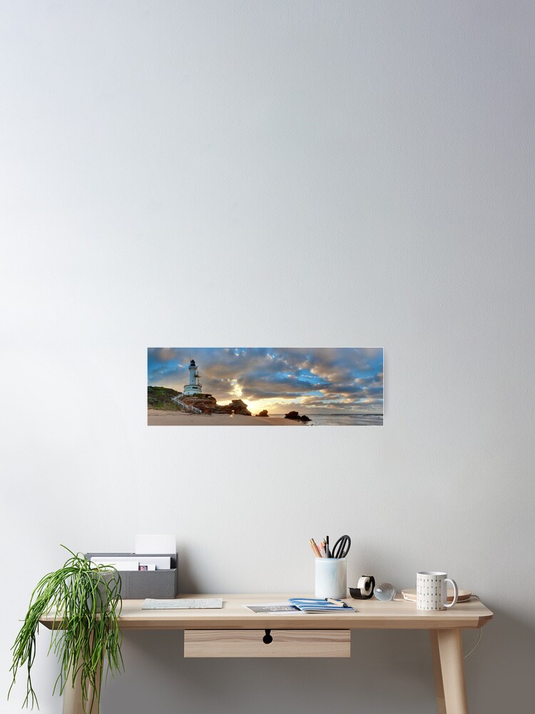 Thumbnail 2 of 3, Poster, Point Lonsdale Lighthouse Awakens, Australia designed and sold by Chockstone.