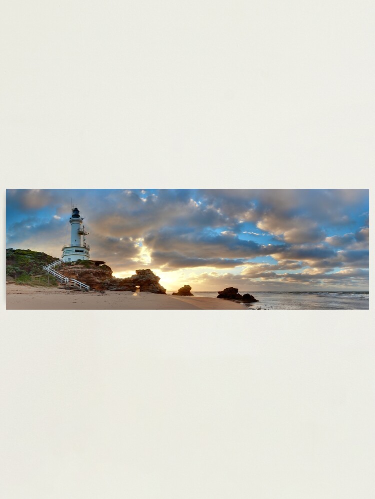 Thumbnail 1 of 3, Photographic Print, Point Lonsdale Lighthouse Awakens, Australia designed and sold by Chockstone.