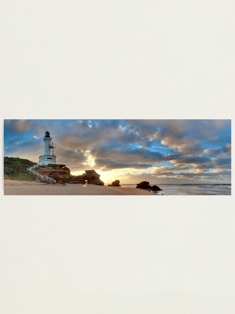 Thumbnail 1 of 3, Photographic Print, Point Lonsdale Lighthouse Awakens, Australia designed and sold by Chockstone.