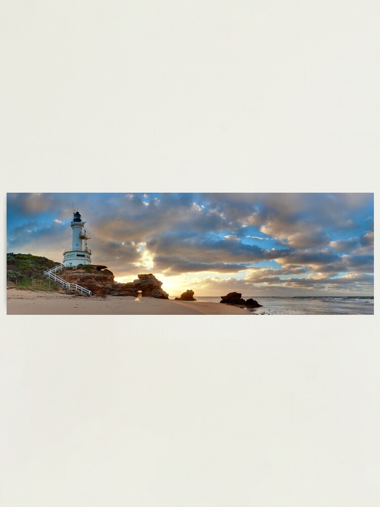 Alternate view of Point Lonsdale Lighthouse Awakens, Australia Photographic Print