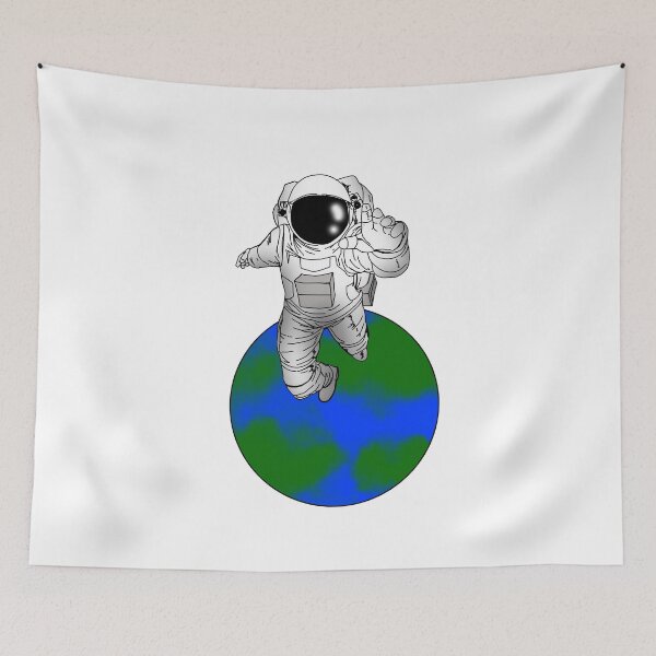 Item preview, Astronaut with wonderful Earth Gift idea for Space Researchers designed and sold by elnino8.