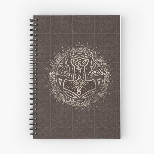 Item preview, The hammer of Thor Brown Leather and gold designed and sold by Nartissima.