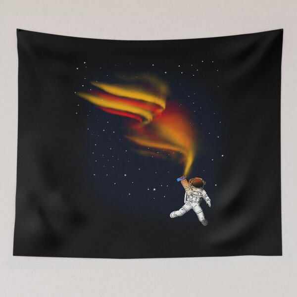 Item preview, Red Northern Lights in Space Gift Idea For Natural Events Fans & Astronauts designed and sold by elnino8.