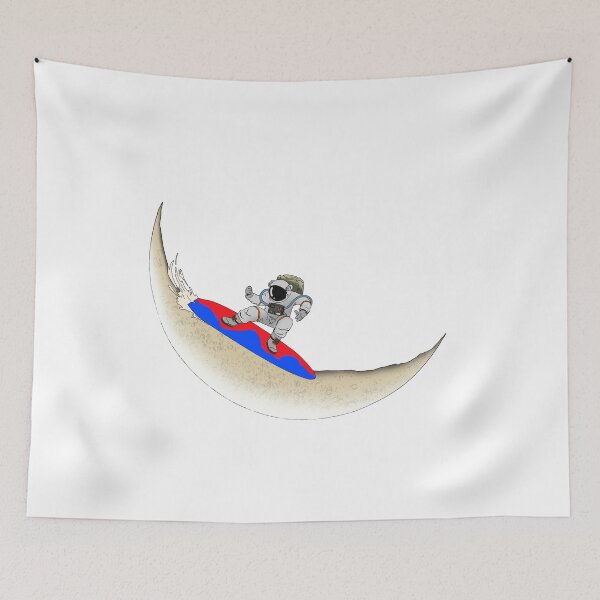 Item preview, Surfing on the Moon with Spacesuit gift idea For Astronauts and Surfers designed and sold by elnino8.