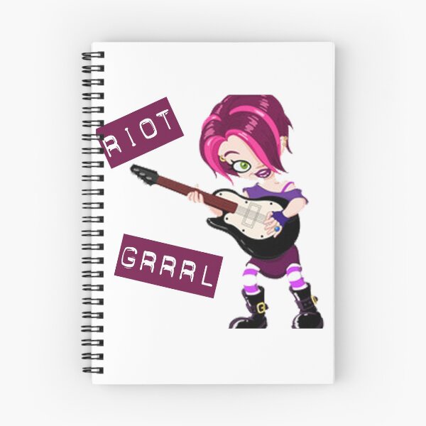 Item preview, Left-Handed Riot Grrrl Guitarist designed and sold by SerpentSkyArts.