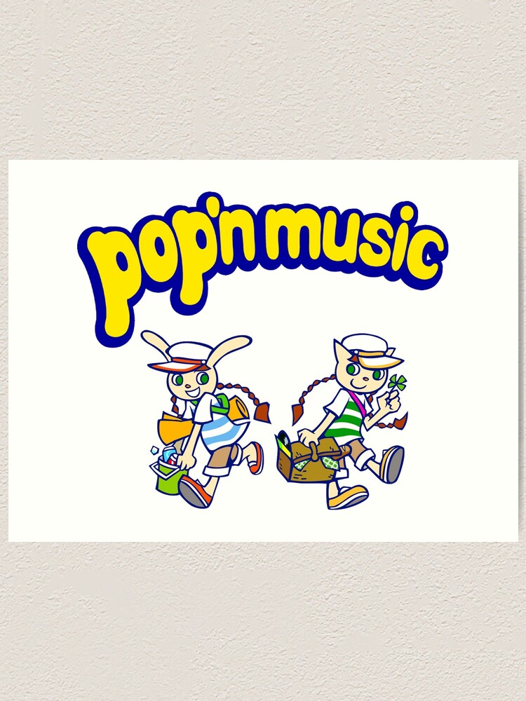 "POP N MUSIC Mimi & Nyami" Art Print by Tomokun Redbubble