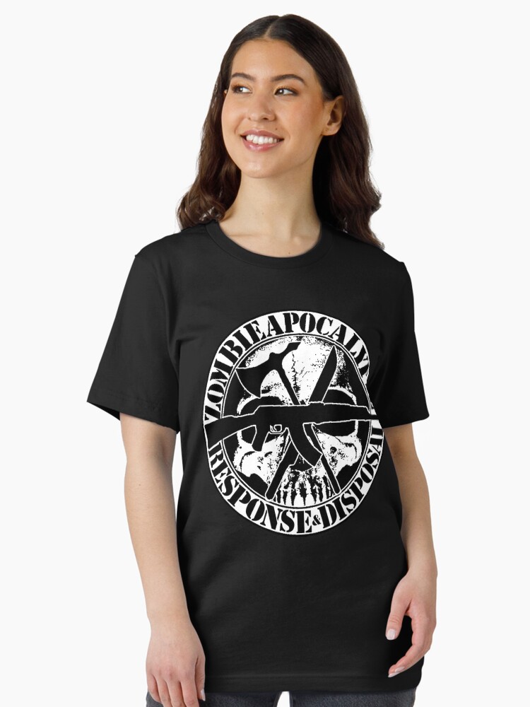 Thumbnail 2 of 7, Essential T-Shirt, Zombie Apocalypse Response and Disposal designed and sold by burnd4life.