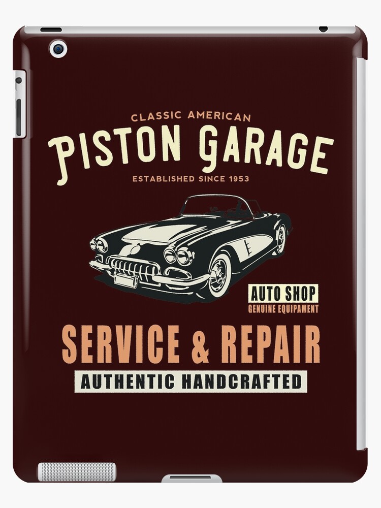 Vintage Garage Service Repair T Shirt Original Design Ipad Case