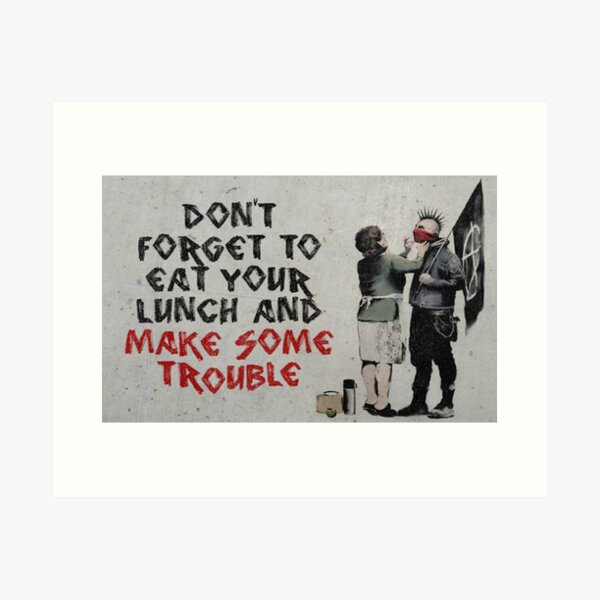 Item preview, Don't Forget Your Scarf - Banksy  designed and sold by Rhiannon  Pendlebury.