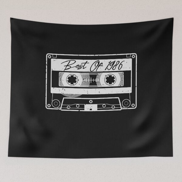Aperçu de l'œuvre Cassette Tape Best Of 1986 créée et vendue par Maka4.