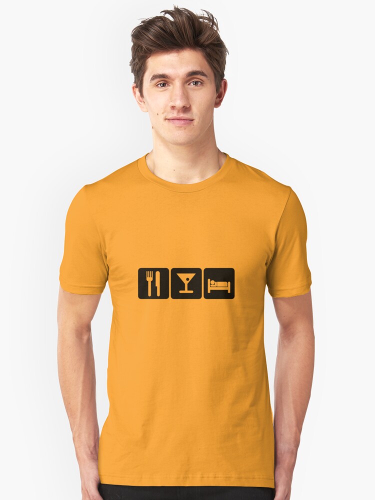 Alternate view of Eat, Drink, Sleep Slim Fit T-Shirt