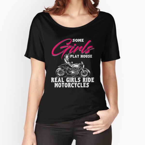 * Biker Motorcycle  Damen Girl T-Shirt Lady Bikerin *7186 rot