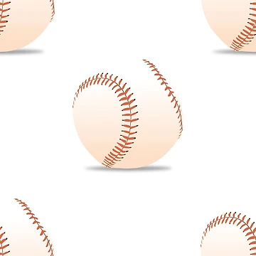 Artwork thumbnail, Baseball Pattern Design by KleinJenny