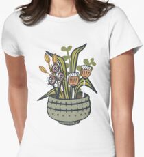 Camiseta entallada para mujer Cheeky Modern Botanical
