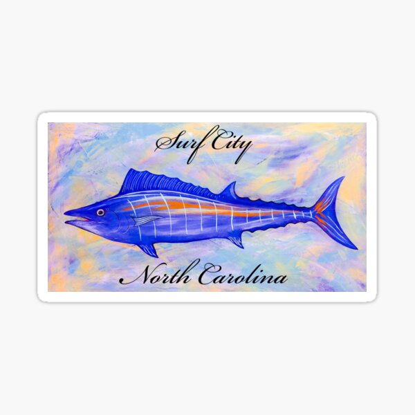 Vista previa del artículo con la obra «Surf City Wahoo», diseñado y vendido por barryknauff.