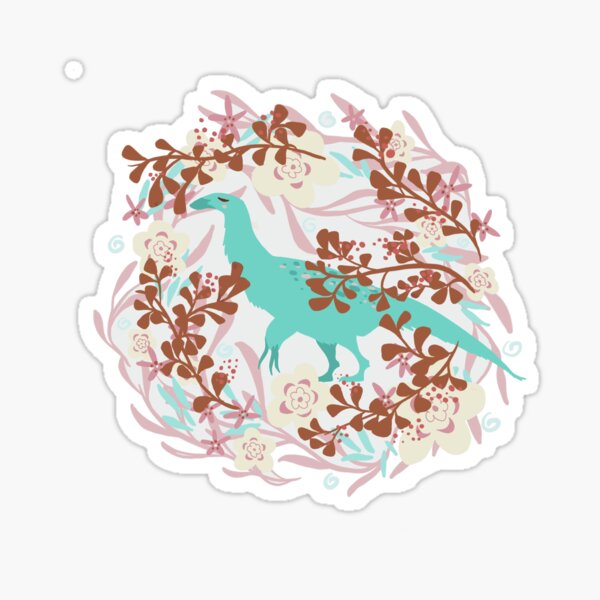 Item preview, Therizinosaurus Floral designed and sold by HannahKMcMullen.