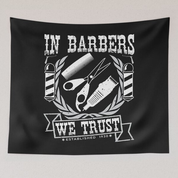 Item preview, In barbers we trust designed and sold by dtino.