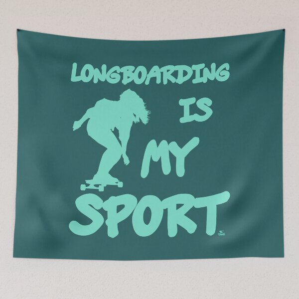 Item preview, Longboarding is My Sport for all longboard friends the slogan with the girl designed and sold by -JBell-.