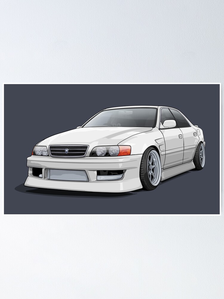 Chaser Jzx100 Poster By Artymotive Redbubble