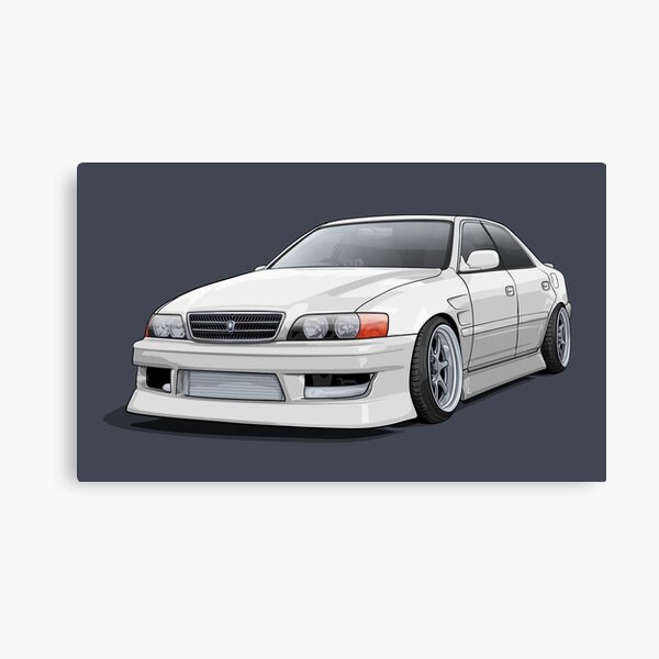 Chaser Jzx100 Canvas Print By Artymotive Redbubble