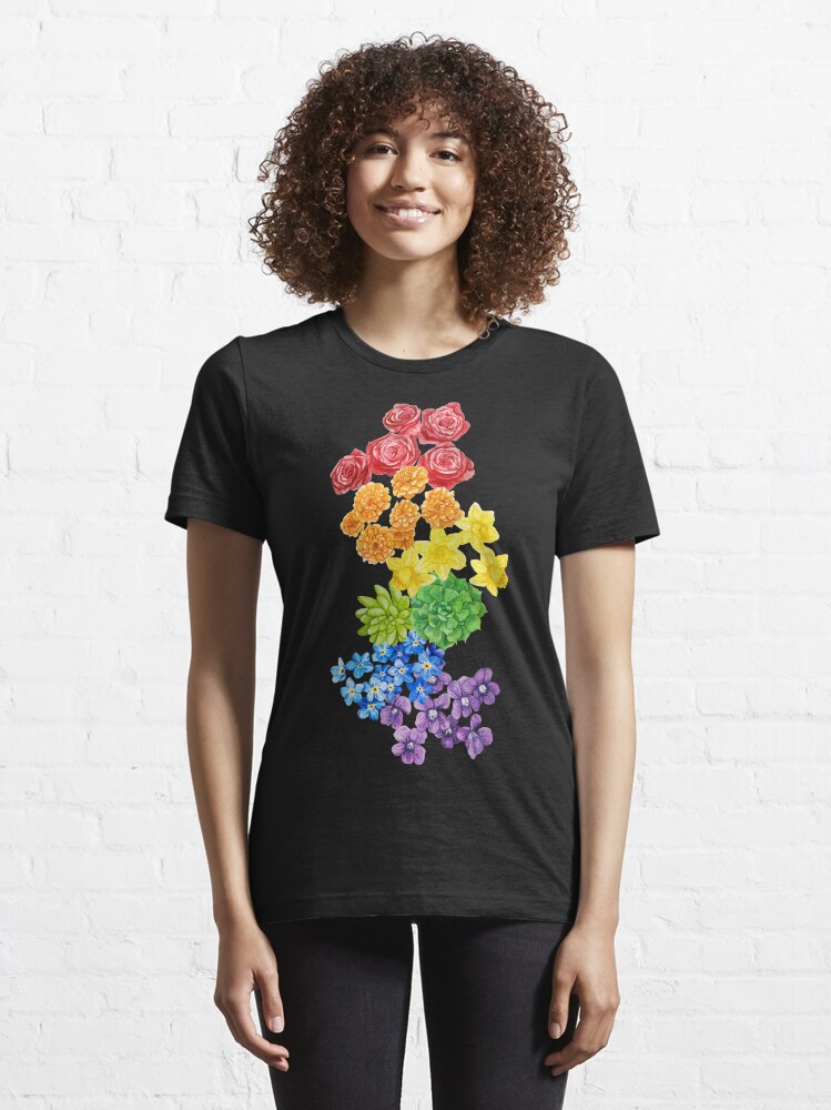 Floral Gay Pride Essential T Shirt for Sale by Aspen Workman Redbubble