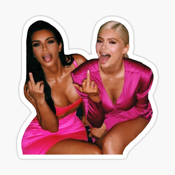 KIM AND KYLIE x MIDDLE FINGERS Sticker