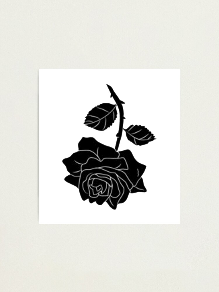Alternate view of Lil peep falling rose tattoo designe sticker Photographic...