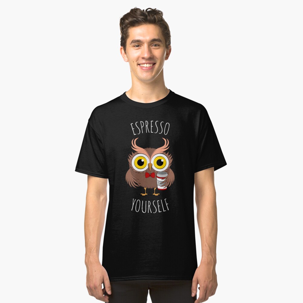 black cat espresso shirt