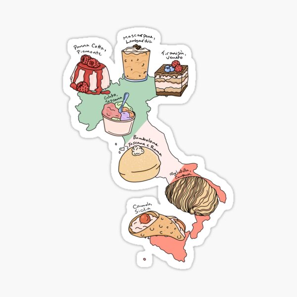Panna Cotta Stickers Redbubble