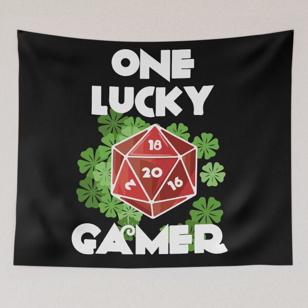 Item preview, Dungeons & Dragons - One Lucky Gamer - D20 DnD Dice Set designed and sold by MeepleDesign.