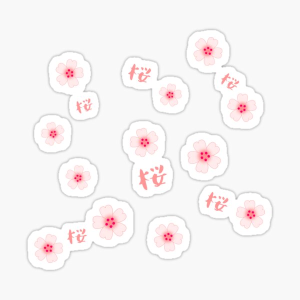Sakura, the cherry blossom Sticker